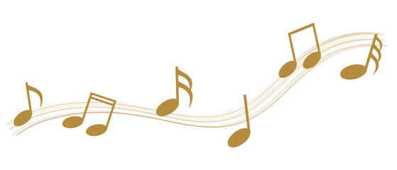 Gold Text Divider Isolated on White