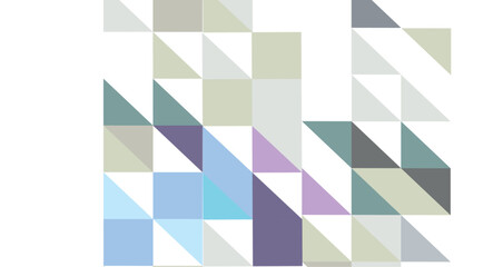 Abstract arrangement of triangles in a soothing palette, creating a dynamic visual effect