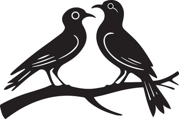 Parrot icon silhouette vector style