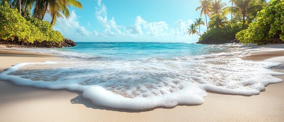 Set of travel postcards from various tropical destinations