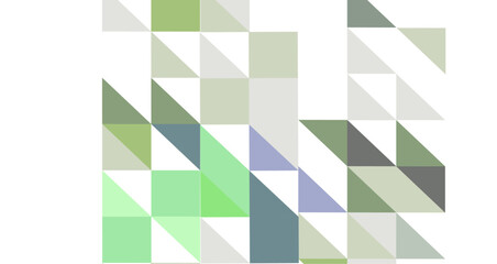 Abstract Geometric Pattern in Soft Green and Blue Tones