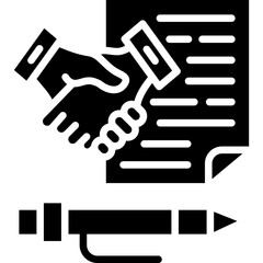 Contract agreement Icon