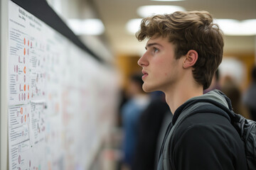 Students engage with innovative research projects at the annual expo showcasing academic talent and inquiry in the spring semester