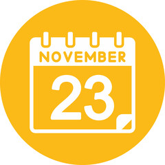 23 November vector Icon Design