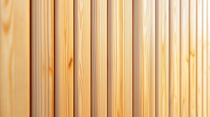Fototapeta premium Modern Light Pine Wood Panels in Sunlight