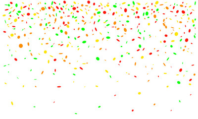 Faling confetti for festival background, birthday party invitation, carnival celebrate, glamour concert. Shiny colourful flying particle. Magic mosaic effect, romantic ceremony vibrant ornament.