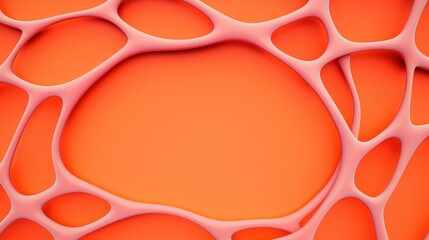 Abstract Orange Texture with Organic Shapes and Patterns