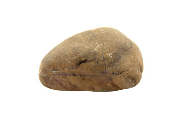 A single stone isolated on transparent background.