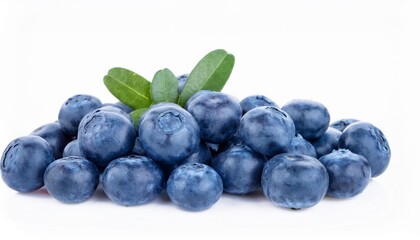 Fototapeta premium Bilberry on white background. Bilberry Fruit Isolated.