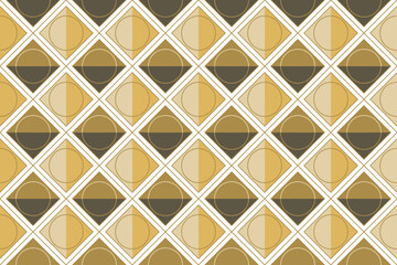 A seamless pattern of circles and squares in various shades of neutral colors