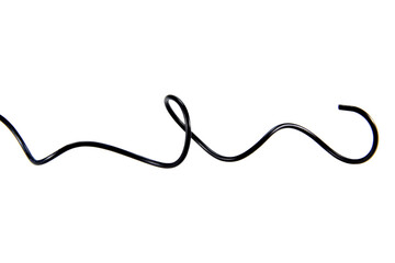 wire cable of usb and adapter isolated on transparent background.