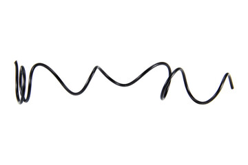 wire cable of usb and adapter isolated on transparent background.