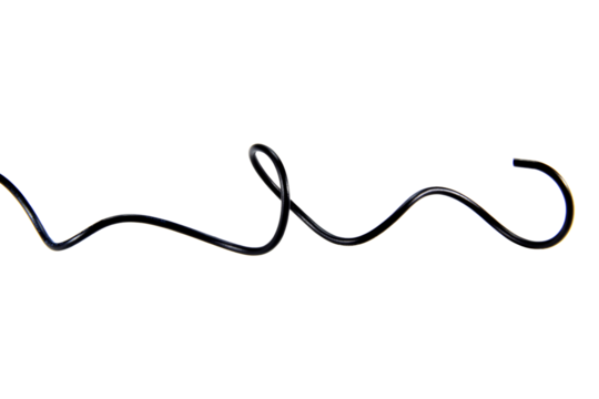 wire cable of usb and adapter isolated on transparent background.