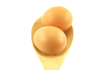 fresh eggs isolated on transparent background.