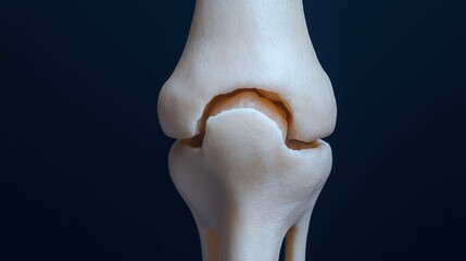 Detailed Human Knee Joint Anatomy Illustration
