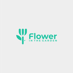 Modern Floral Logo Design for Garden Business Branding