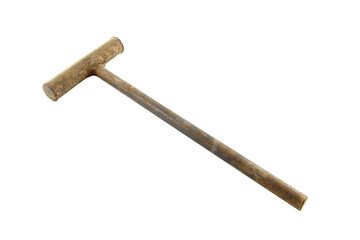 Ancient hammer isolated on transparent background.