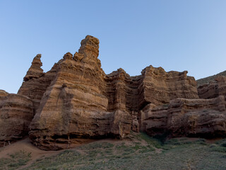 Rock ancient geological canyon walls