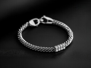 Diamond bracelet with a minimalist line design, simple and sophisticated, bracelet, diamond, line design, elegant