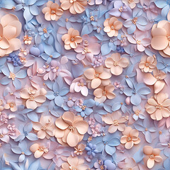 Obraz premium flower, seamless pattern, the beauty of the colors of flower petals