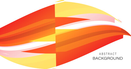 Abstract Geometric Background with Warm Colors and Vivid Shapes