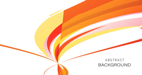 Abstract Geometric Background with Warm Colors and Vivid Shapes