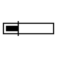 Loading Bar Icon. Simple Waiting Symbol Vector Illustration.