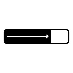 Loading Bar Icon. Simple Waiting Symbol Vector Illustration.