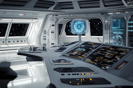 Futuristic Spaceship Interior