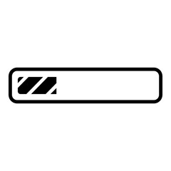 Loading Bar Icon. Simple Waiting Symbol Vector Illustration.