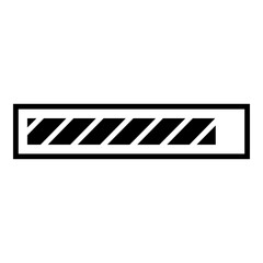 Loading Bar Icon. Simple Waiting Symbol Vector Illustration.