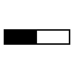 Loading Bar Icon. Simple Waiting Symbol Vector Illustration.