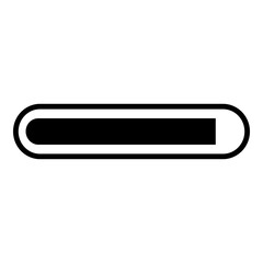 Loading Bar Icon. Simple Waiting Symbol Vector Illustration.