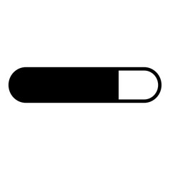 Loading Bar Icon. Simple Waiting Symbol Vector Illustration.