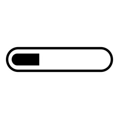 Loading Bar Icon. Simple Waiting Symbol Vector Illustration.