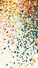 Obraz premium Floral, Colorful Flowers, Abstract Image, Texture, Pattern Background, Wallpaper, Cover and Screen for Smartphone, PC, Laptop, 9:16 and 16:9 Format