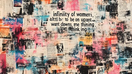 Colorful Newspaper, Press, Colorful Collages, Abstract Image, Texture, Pattern Background, Wallpaper, Cover and Screen of Smartphone, PC, Laptop, 9:16 and 16:9 Format