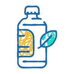 water for face doodle icon sketch vector. water for face sign. isolated symbol illustration