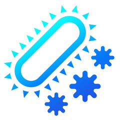 UV lamp for disinfection icon, png