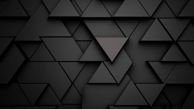 Abstract black triangle pattern.