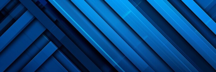 Obraz premium Abstract blue diagonal stripes background.