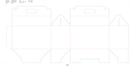 Custom dimensions gable box tuck end box variations dieline 112311