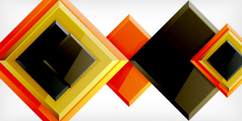 Shiny glossy metallic or plastic square design background. Vector Illustration For Wallpaper, Banner, Background, Card, Book Illustration, landing page