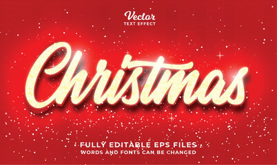 glittering christmas text effect editable eps cc file