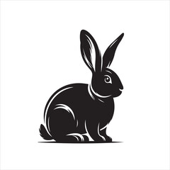 Obraz premium illustration of a rabbit,rabbit, bunny, easter, cartoon, animal, illustration, hare, vector, baby, cute, pink, art, pet, fun, spring, holiday, pets, animals, mammal, design, happy, ears, drawing, card