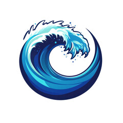 Dynamic Ocean Wave Illustration