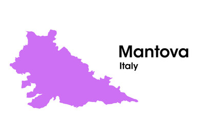 Obraz premium mantova italy map