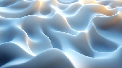Obraz premium Abstract wavy background in blue and white.