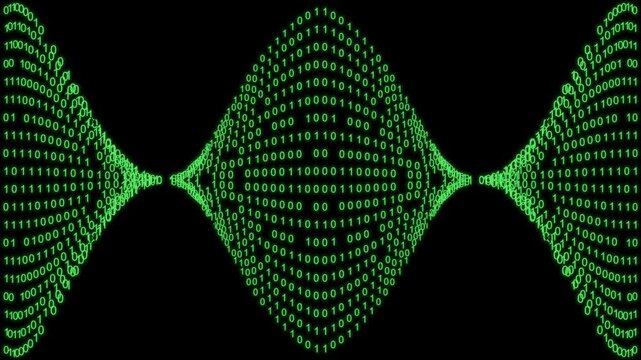 Changing binary code twisting in a vortex