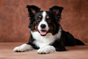 Portrait of a border collie. A thoroughbred pet. Animal friend, companion